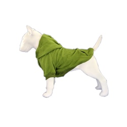 Olive green dog hoodie