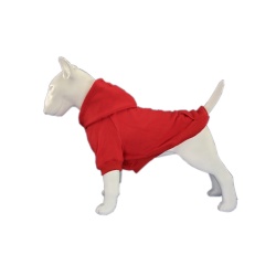 Red dog hoodie