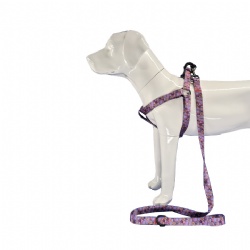 Customized pattern nylon dog harness