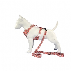 Strawberry dog harness